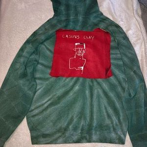 medium green ripple junction jean-michel basquiat hoodie